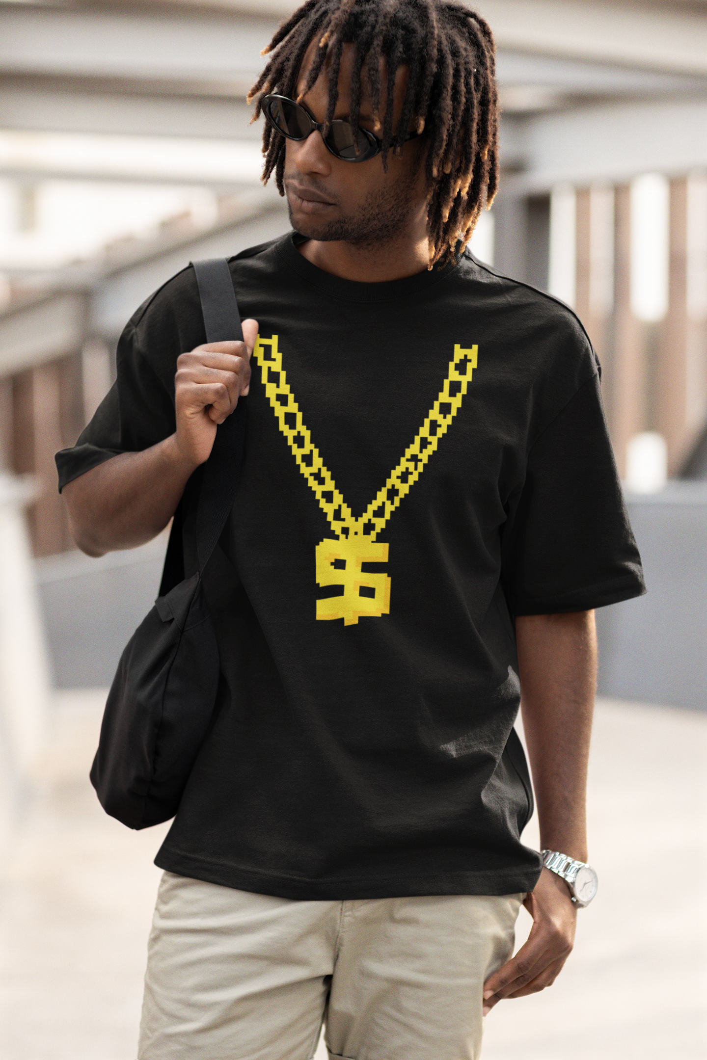 Gold Chain Rapper T-shirt